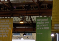 Signs on market