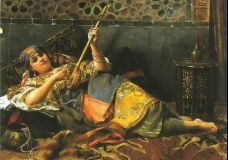 femme peinture