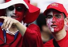 Tunisian soccer supporters