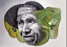 Iguana man