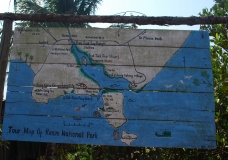 Ream National Park Map, Sihanoukville, Cambodia
