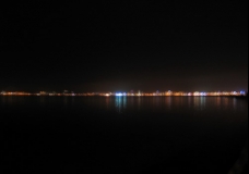 Night view of tunis Lake