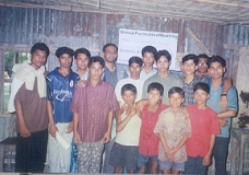 Me with some local children and youth after Group meeting