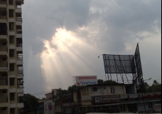 Sunshine Breaking through the Clouds