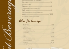 Coffee Menu