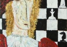 Chess oil painting Bogomolnik
