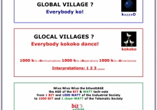 from the global village to glocal villages, by bitwatt