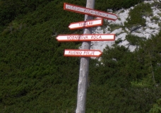 Signs in the Alps