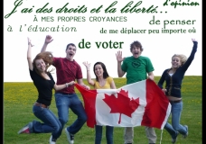 J'ai des droits et la liberté...