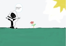 A Girl Escaping Death