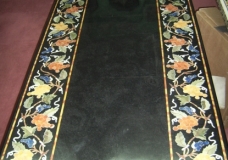 Black Marble Inlay Dining Table