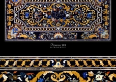 Black marble inlay Dining table