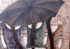 Girls with an Umbrella
