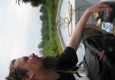 Riding the Kinabatangan River