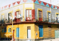 Una esquina en el Barrio de La Boca