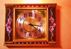hand painted wall clock