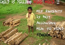 Child Selling FireWood!
