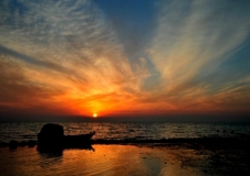 SUN  SETS  IN  PONG  WET LAND
