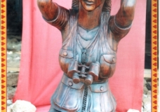 A tourist statue