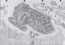 ds9 runabout more detailed this time, used first pic and added more details and shadding.