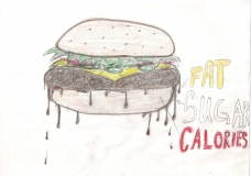unhealthy burger