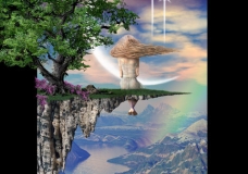 Girl on a Cliff