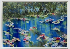 Dancing water lilies