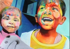 A colorful laugh