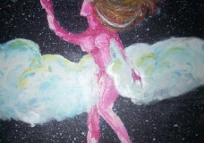 Woman reaching for her dreams