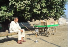 A street vendor