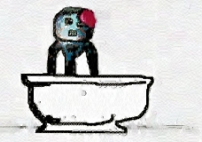 Zombie Hitler Takes a Bath