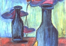 Fragile Blue Bottles