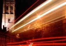 magdalen tower at night
