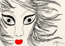 Hair in Wind
