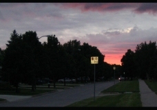 Sunset Within City