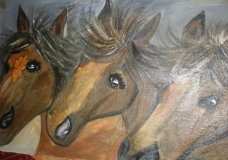 horses painting