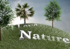 3D Generated nature photography