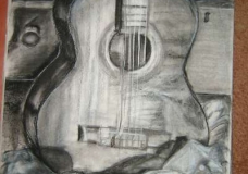 guitar still life