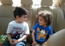The first meeting between two cousins