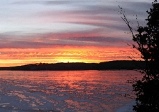 Cold sunset