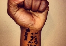 Raised fist