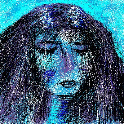 blue girl