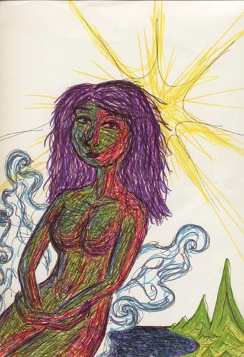 Girl On A Cloud (over Hawaii?)