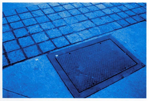 Sidewalk in bLuE