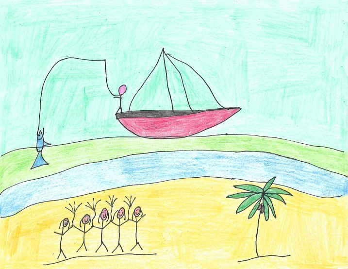Watching the fishermen together