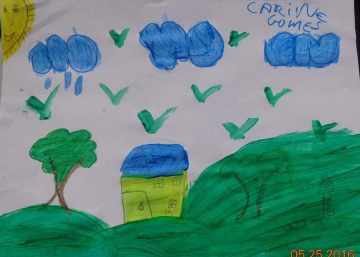 MINHA CASA É CERCADA DE VERDE
