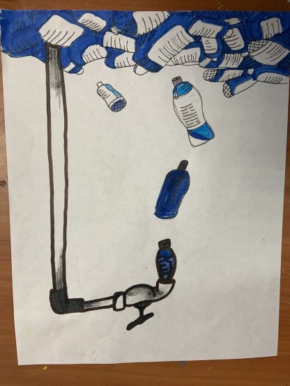 Dripping plastic