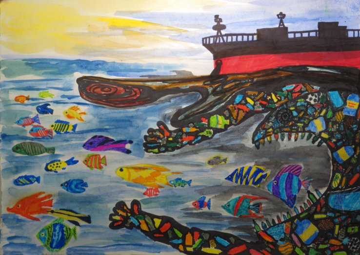 Marine debris monster.