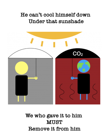 Carbon Dioxide Sunshade, Let's remove it!