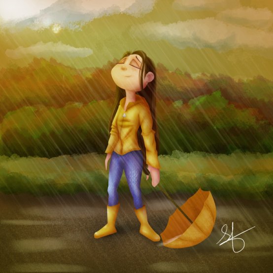 connected to the rain